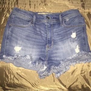 High-Waisted Denim Short-Shorts